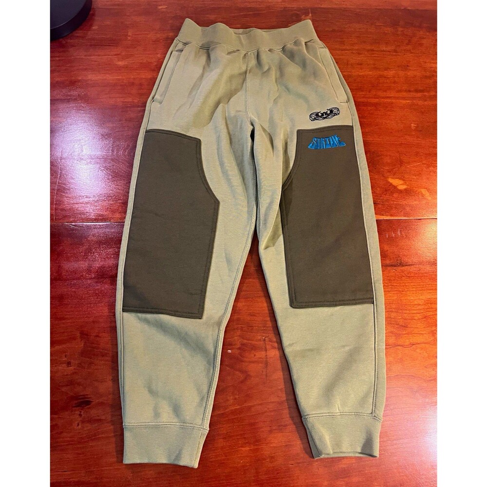 Nike Boys Lebron Fleece Jogger Pants M Green Drawstring Pockets